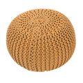 Jaipur Rugs Spectrum Spectrum Design Round Pouf, Cornsilk - 20 x 20 x 14 in. POF100170